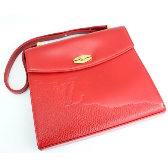 Louis Vuitton Calf Spartan Opera Shoulder Bag Red - Picture 3 of 10